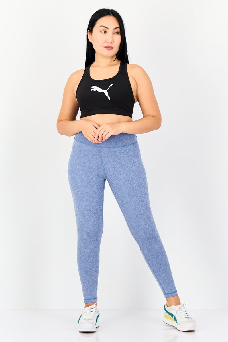 PUMA Women Brand Logo Padded Sports Bra, Black - Image 3